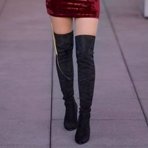 Steve Madden Essence Black OTK Boots